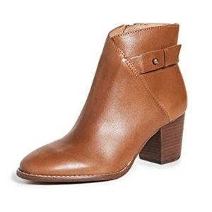 Madewell Kelci Ankle Zip Heeled Brown Boots 11